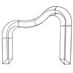 3D Curvy Wave Arch Backdrop Stand - 8.2ft H x 11.50ft W