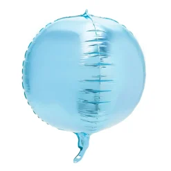 Decostar™ 24" 4D Sphere Mylar Balloon 24pc/bag - Blue