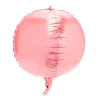 Decostar™ 8" 4D Sphere Mylar Balloon 24pc/bag - Pink