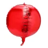 Decostar™ 16" 4D Sphere Mylar Balloon 24pc/bag - Red