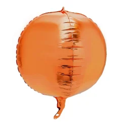 Decostar™ 16" 4D Sphere Mylar Balloon 1pc/bag - Orange