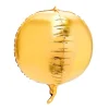 Decostar™ 24" 4D Sphere Mylar Balloon 24pc/bag - Gold
