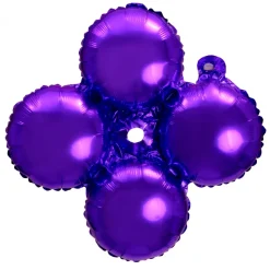 Decostar™ 16" Quad Mylar Balloon 50pc/pack - Purple