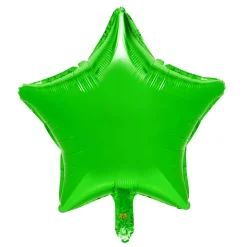 Decostar™ 18" Star Mylar Balloon 24pc/bag - Green