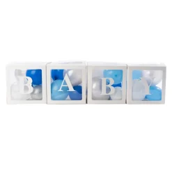 Decostar™ Baby Shower Balloon Box Kit - Blue