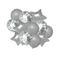 Decostar™ Balloon Bouquet - Silver