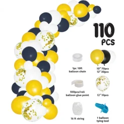 Decostar™ Balloon Garland Set 16ft - Gold