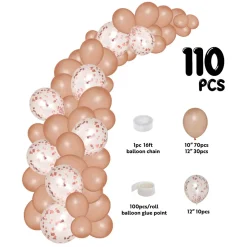 Decostar™ Balloon Garland Set 16ft - Rose Gold