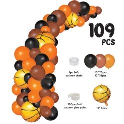 Decostar™ Basketball Theme Balloon Garland Set 16ft