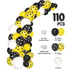 Decostar™ Bumblebee Theme Balloon Garland Set 16ft