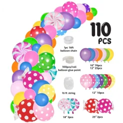 Decostar™ Candy Theme Balloon Garland Set 16ft