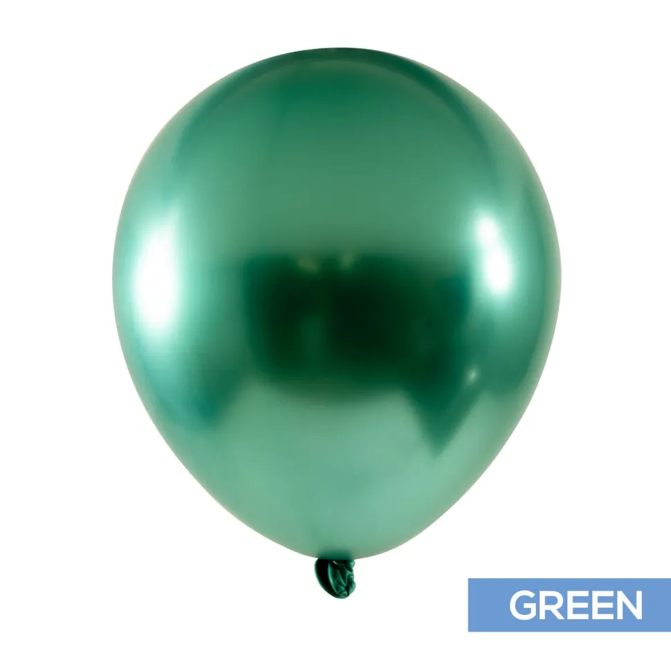 Decostar™ Chrome Latex Balloon 5" 50pc/bag - Green