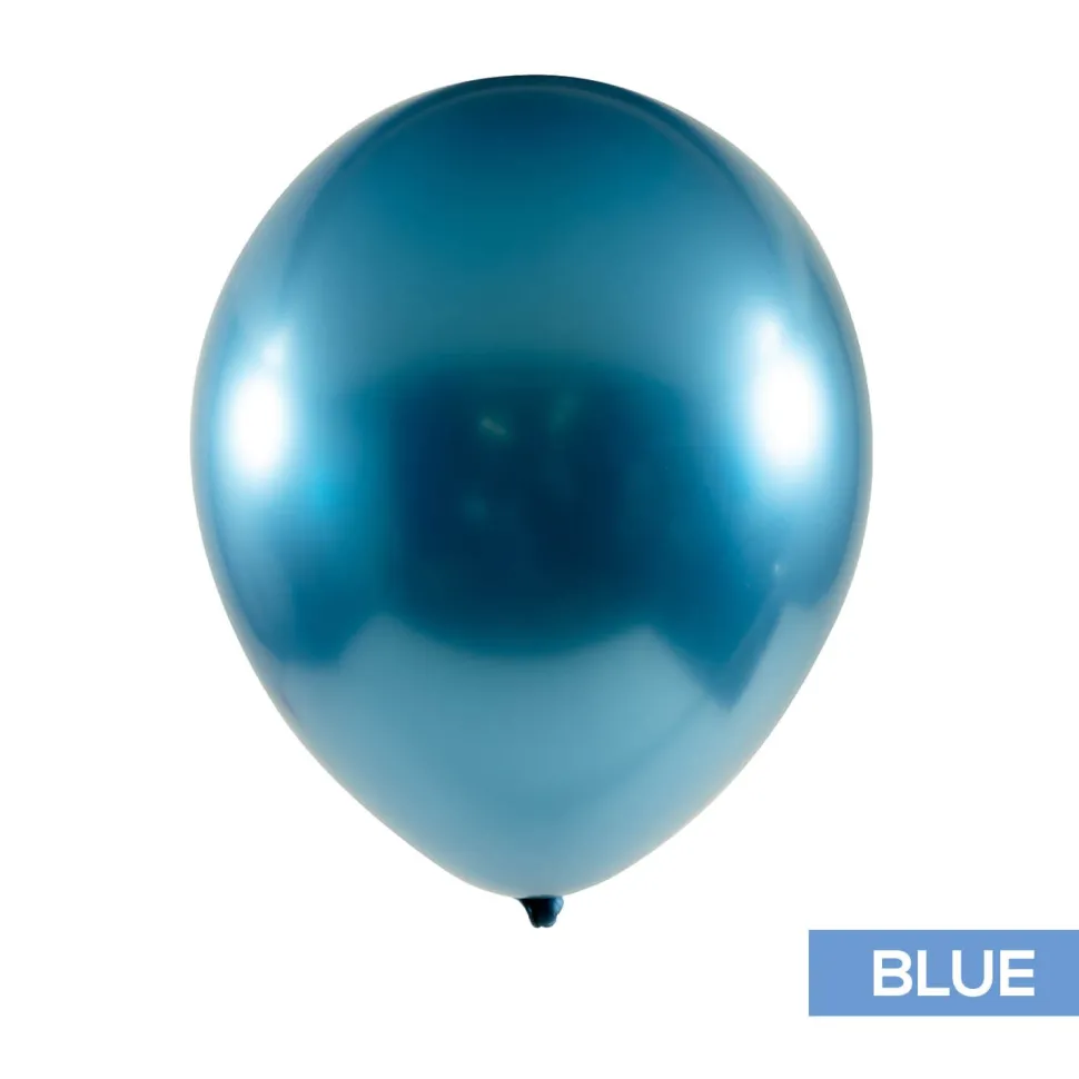Decostar™ Chrome Latex Balloon 12" 50pc/bag - Blue