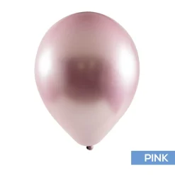 Decostar™ Chrome Latex Balloon 12" 50pc/bag - Pink