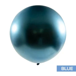Decostar™ Chrome Latex Balloon 36" 2pc/bag - Blue