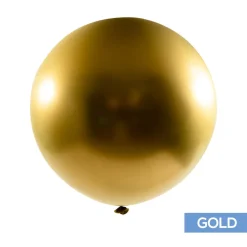 Decostar™ Chrome Latex Balloon 36" 2pc/bag - Gold