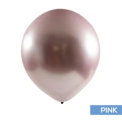 Decostar™ Chrome Latex Balloon 18" 10pc/bag - Pink