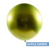 Decostar™ Chrome Latex Balloon 36" 2pc/bag - Apple Green