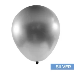 Decostar™ Chrome Latex Balloon 18" 10pc/bag - Silver