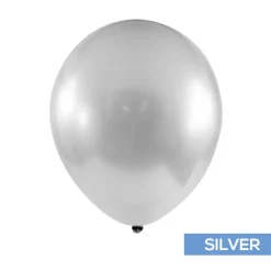Decostar™ Chrome Latex Balloon 12" 50pc/bag - Silver