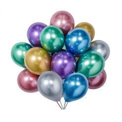 Decostar™ Chrome Latex Balloon 10" 50pc/bag - Assorted