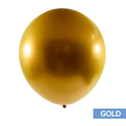 Decostar™ Chrome Latex Balloon 18" 10pc/bag - Gold