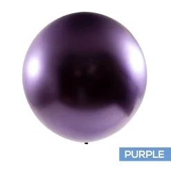 Decostar™ Chrome Latex Balloon 36" 2pc/bag - Purple