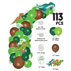 Decostar™ Dinosaur Theme Balloon Garland Set 16ft