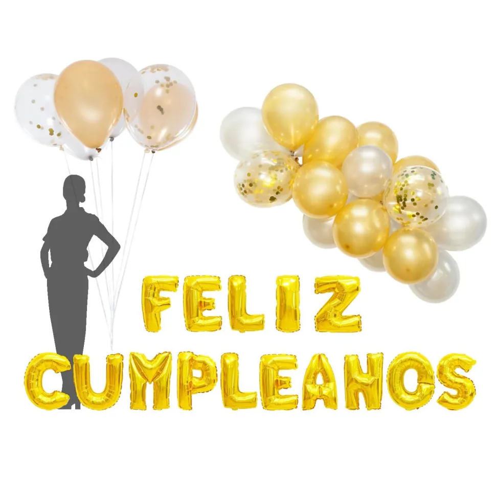 Decostar™ "FELIZ CUMPLEANOS" Balloon Garland Set