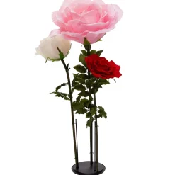 Decostar™ Flower Stand - 3 Holders - Black