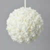 Decostar™ Foam Rose Ball 12" - 6 Pieces - White