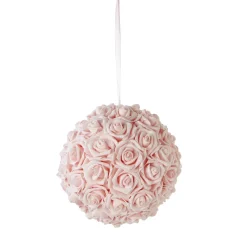Decostar™ Foam Rose Ball 10" - Blush