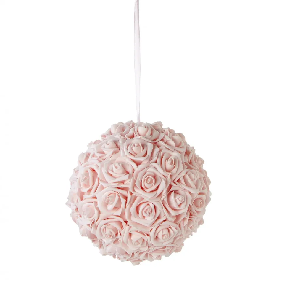 Decostar™ Foam Rose Ball 10" - Blush