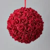 Decostar™ Foam Rose Ball 12" - 6 Pieces - Red
