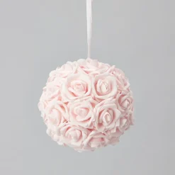 Decostar™ Foam Rose Ball 8" - 12 Pieces - Pink