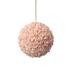 Decostar™ Foam Rose Ball 14" - Blush
