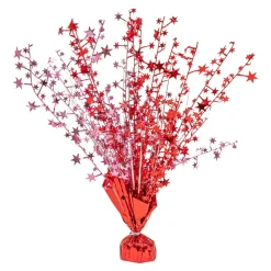 Decostar™ Foil Balloon Weight Centerpiece With Stickers 6oz 12" - Red