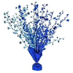 Decostar™ Foil Balloon Weight Centerpiece With Stickers 6oz 12" - Royal Blue
