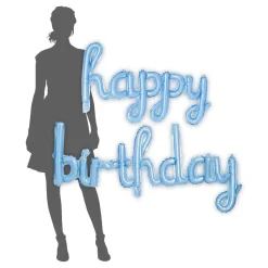 Decostar™ "HAPPY BIRTHDAY" Balloon - Blue