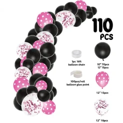 Decostar™ LadyBug Theme Balloon Garland Set 16ft - Pink