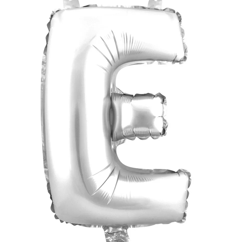 Decostar™ Letter Mylar Foil Balloon 16" - "E"