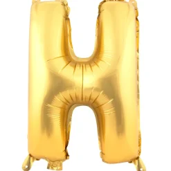 Decostar™ Letter Mylar Foil Balloon 16" - "H"