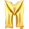 Decostar™ Letter Mylar Foil Balloon 16" - "M"