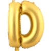 Decostar™ Letter Mylar Foil Balloon 16" - "D"