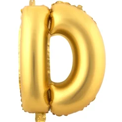 Decostar™ Letter Mylar Foil Balloon 16" - "D"