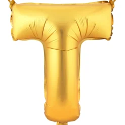 Decostar™ Letter Mylar Foil Balloon 16" - "T"