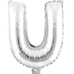 Decostar™ Letter Mylar Foil Balloon 16" - "U"