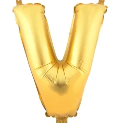 Decostar™ Letter Mylar Foil Balloon 16" - "V"