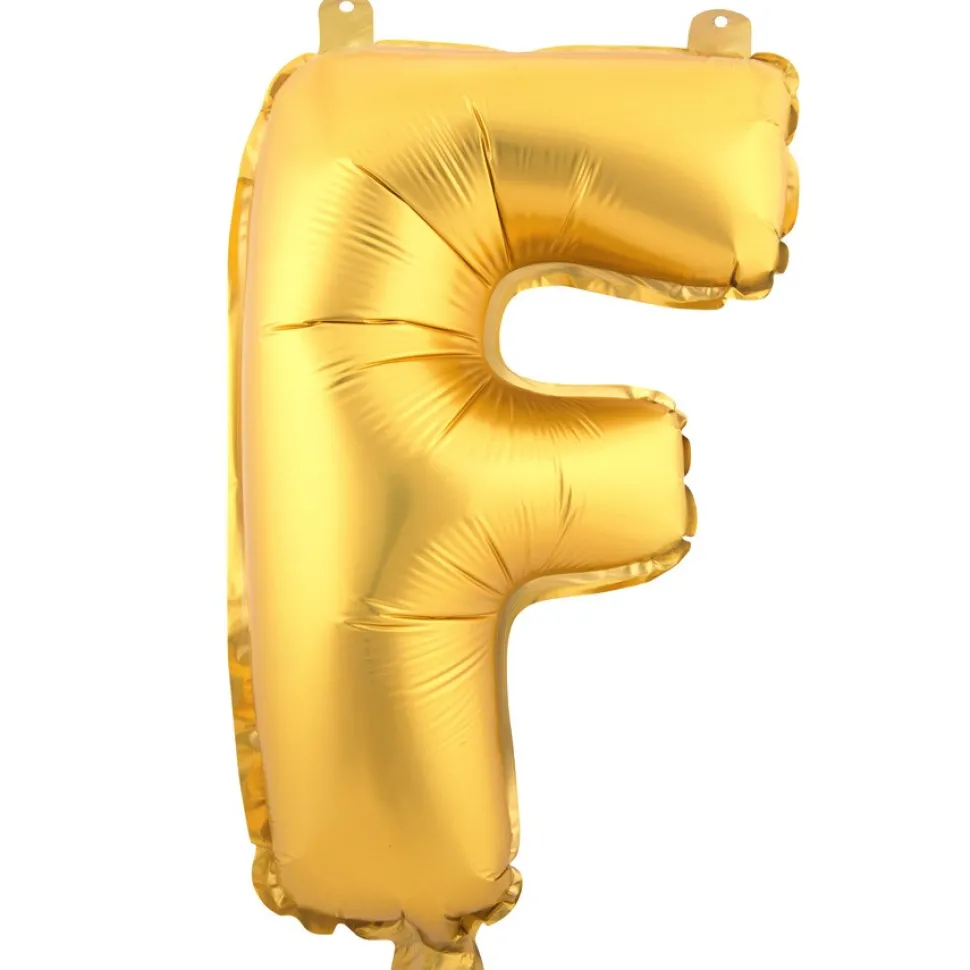 Decostar™ Letter Mylar Foil Balloon 16" - "F"