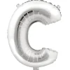 Decostar™ Letter Mylar Foil Balloon 16" - "C"
